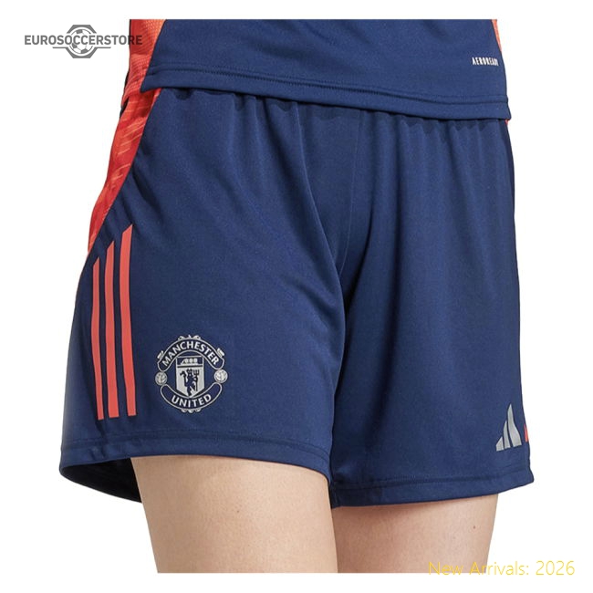 2024-2025 Man Utd Training Shorts (Night Indigo) - Womens-Football Jersey Hub