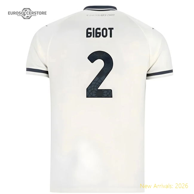 2025-2026 Lazio Away Shirt - Kids (Gigot 2)-Vantage Point Soccer