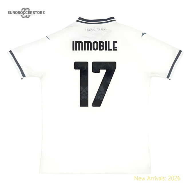 2025-2026 Lazio Away Shirt (Immobile 17)-Vantage Point Soccer