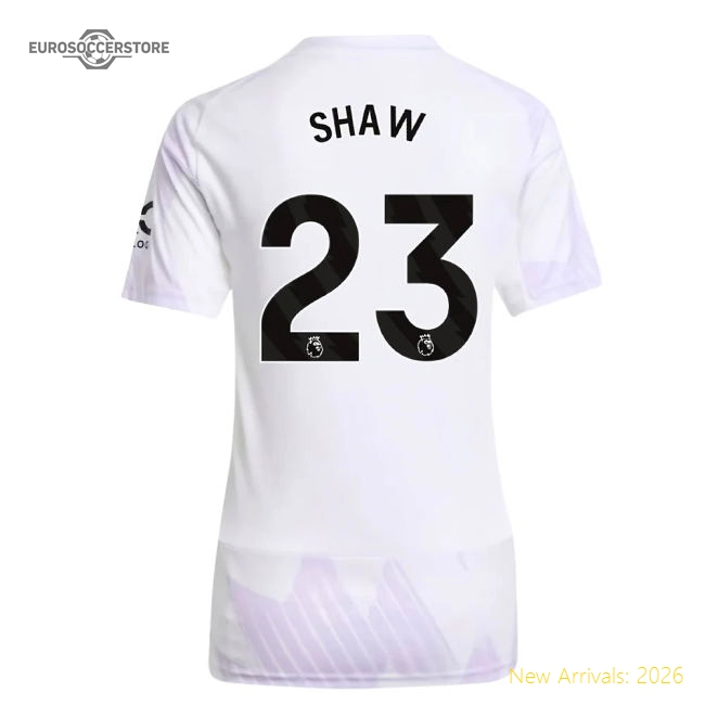 2025-2026 Man Utd Away Shirt (Womens) (Shaw 23)-Football Jersey Hub