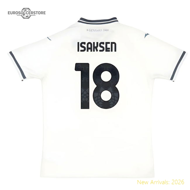 2025-2026 Lazio Away Shirt (Isaksen 18)-Vantage Point Soccer