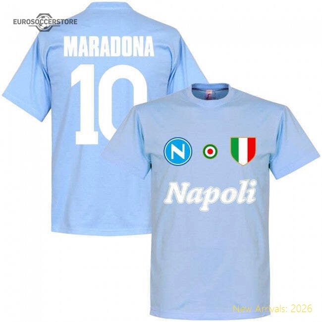 Napoli Maradona 10 Team T-Shirt - Sky-Vantage Point Soccer