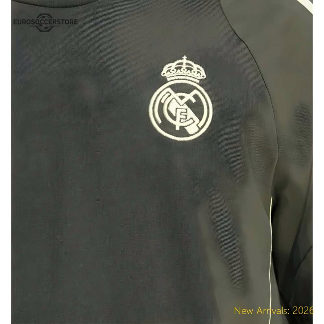 2025-2026 Real Madrid Training Tee (Utility Grey)-BuySoccerJersey Hub