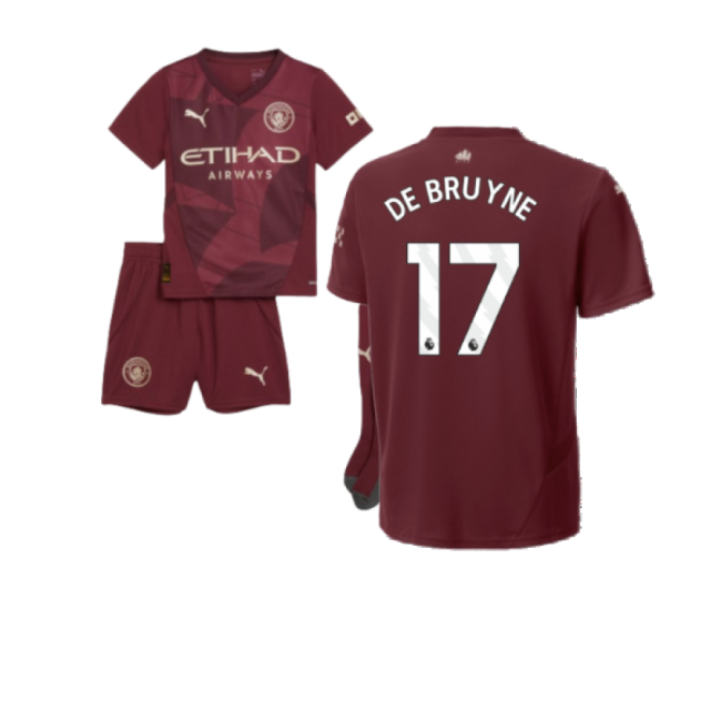 2024-2025 Man City Third Mini Kit (De Bruyne 17)-Football Shirts Shop