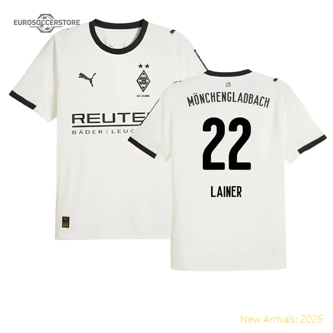Borussia Mgb 2025-2026 Home Uniform Football Jersey For Diehard Football-Jersey Chest: 2026 World Cup Soccer Kits