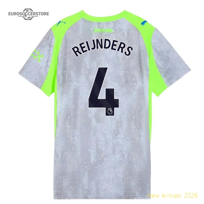 2025-2026 Man City Third Shirt (Womens) (Reijnders 4)-Football Jersey Hub