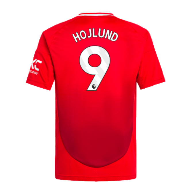 2024-2025 Man Utd Home Shirt (Kids) (Hojlund 9)-Football Jersey Hub