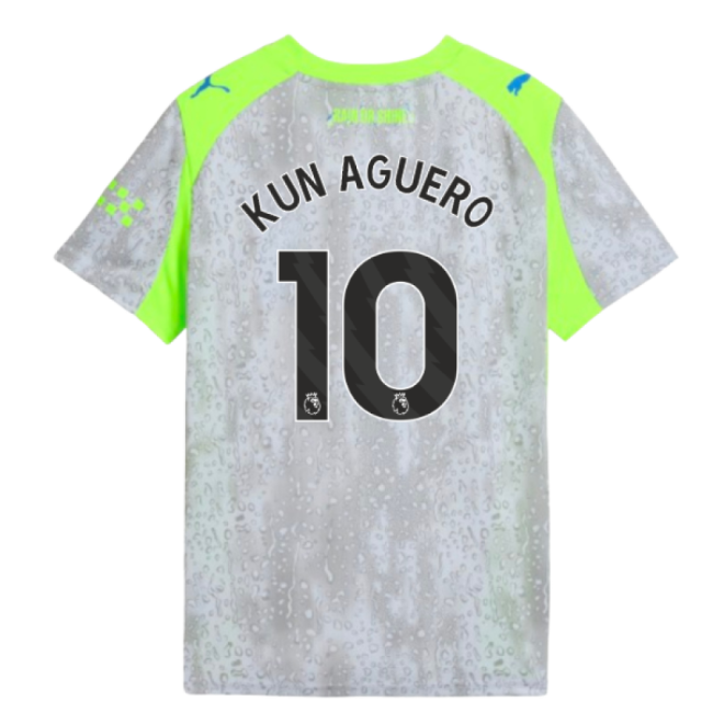 2025-2026 Man City Third Shirt (Kids) (Kun Aguero 10)-Football Jersey Hub
