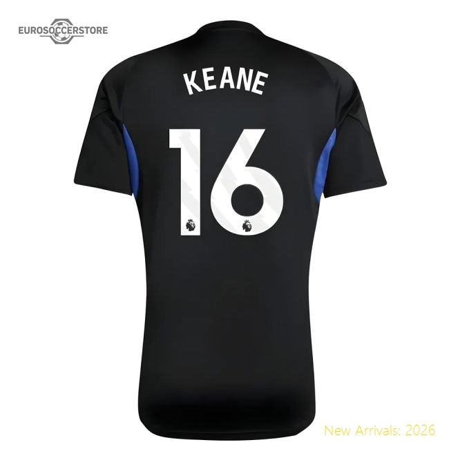 2025-2026 Man Utd EU Training Jersey (Black) - Kids (Keane 16)-Football Jersey Hub