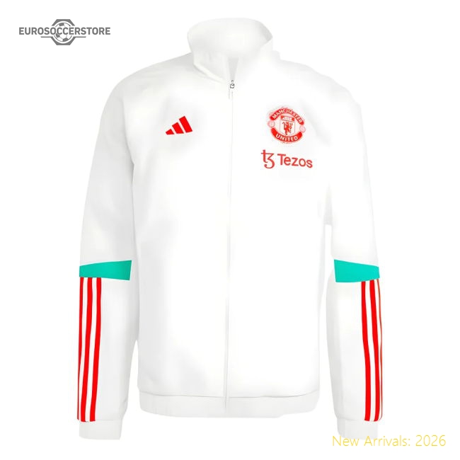 2023-2024 Man Utd Presentation Jacket (White)-Football Jersey Hub