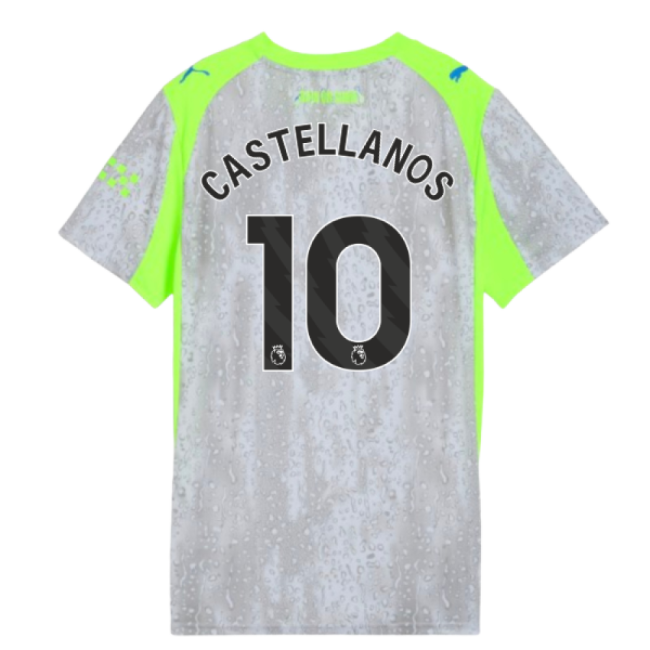 2025-2026 Man City Third Shirt (Womens) (Castellanos 10)-Football Jersey Hub