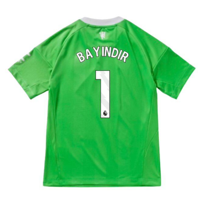 2025-2026 Man Utd Third Goalkeeper Shirt (Green) - Kids (Bayindir 1)-Football Jersey Hub