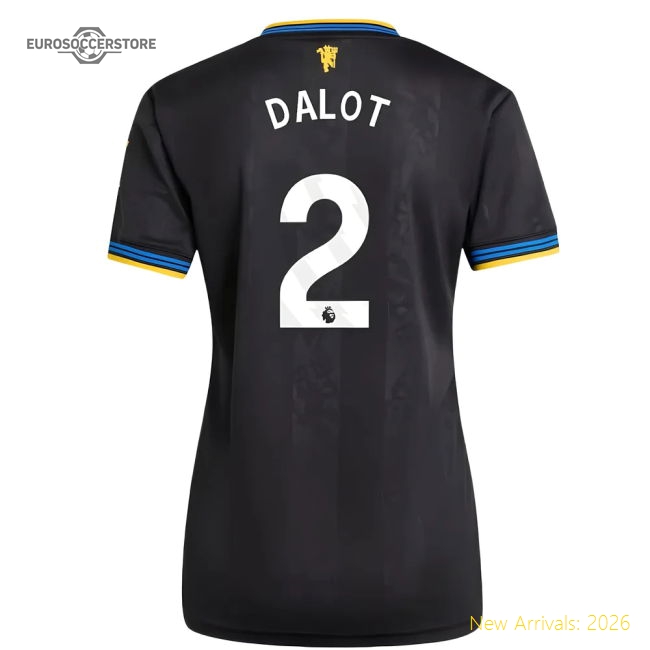 2025-2026 Man Utd Authentic Third Shirt (Womens) (Dalot 2)-Football Jersey Hub