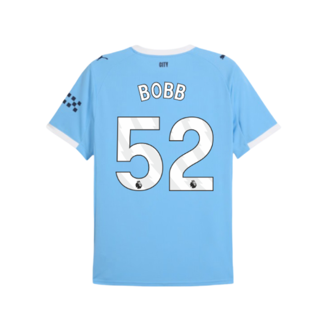 2025-2026 Man City Home Shirt (Bobb 52)-Football Shirts Shop