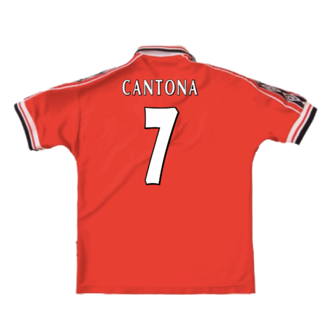 Manchester United 1998-2000 Home Shirt (XXL) (Excellent) (Cantona 7)-Football Jersey Hub