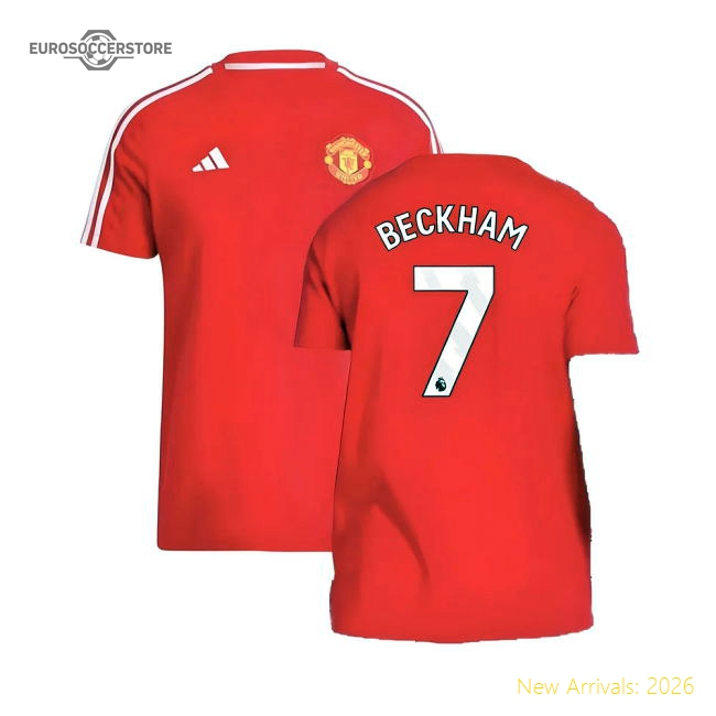 2024-2025 Man Utd DNA Tee (Red) (Beckham 7)-Football Jersey Hub