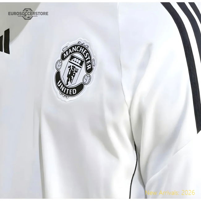 2025-2026 Man Utd Training Tee (White) (Neville 2)-Football Jersey Hub