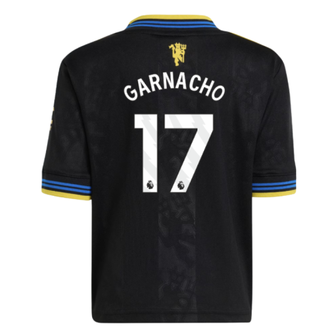 2025-2026 Manchester United Third Mini Kit (Garnacho 17)-Football Jersey Hub