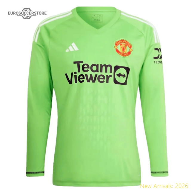 2023-2024 Man Utd Home Goalkeeper Shirt (Solar Green) (SCHMEICHEL 1)-Football Jersey Hub