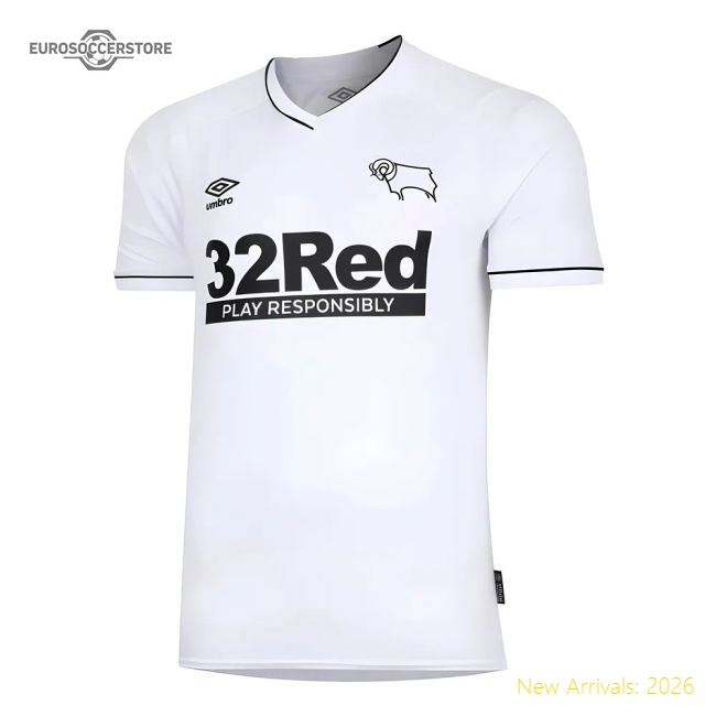 2020-2021 Derby County Home Shirt (Kids)-Vantage Point Soccer