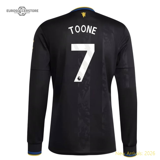2025-2026 Man Utd Long Sleeve Third Shirt (Toone 7)-Football Jersey Hub