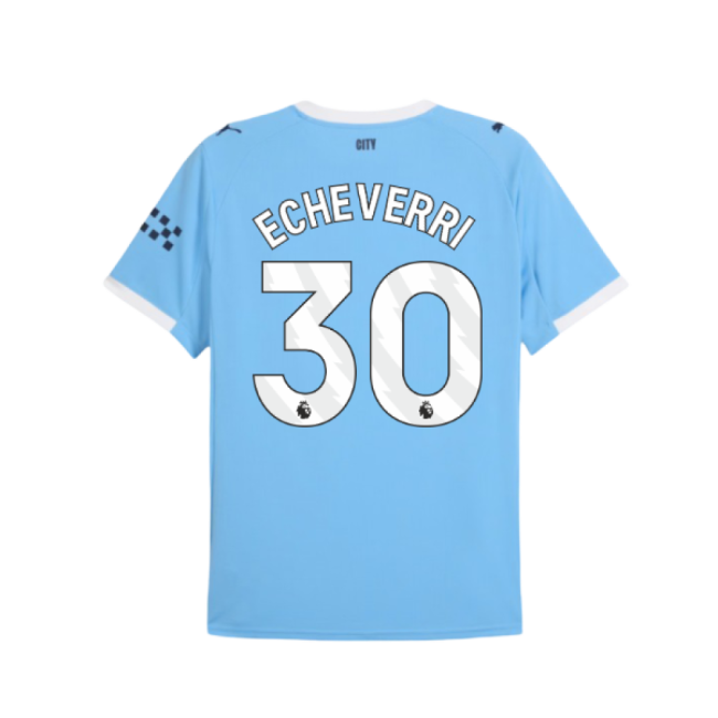 2025-2026 Man City Home Shirt (Echeverri 30)-Football Shirts Shop