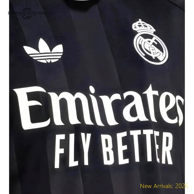 2025-2026 Real Madrid Third Goalkeeper Shirt (Black)-BuySoccerJersey Hub