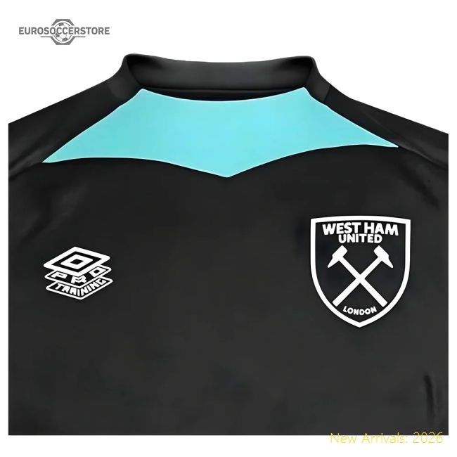2024-2025 West Ham Training Jersey (Black) - Kids-Vantage Point Soccer