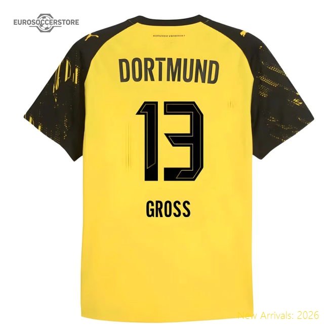 2025-2026 Borussia Dortmund Authentic Home Shirt (Gross 13)-Football Jersey Hub