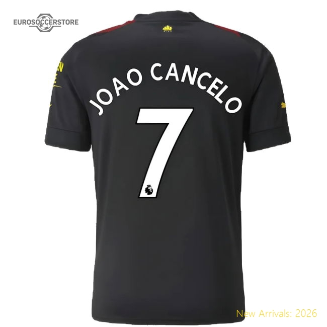 2022-2023 Man City Away Shirt (JOAO CANCELO 7)-Football Jersey Hub