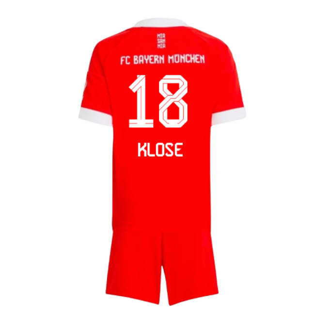 2025-2026 Bayern Munich Home Mini Kit (Klose 18)-PitchVibe Kits