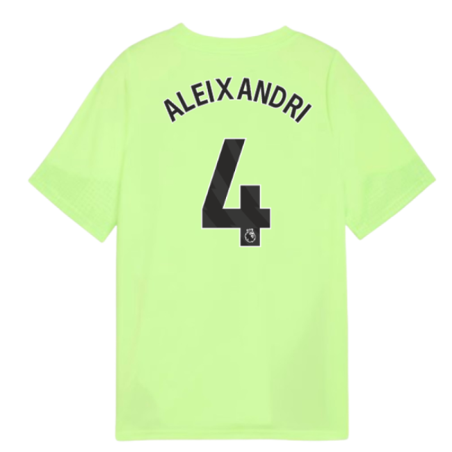 2025-2026 Man City Training Jersey (Fizzy Apple) - Kids (Aleixandri 4)-Football Shirts Shop