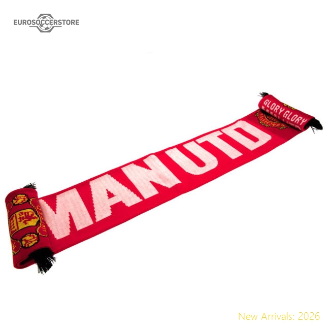 Manchester United FC Glory Glory Scarf-Football Jersey Hub