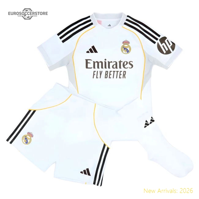 2025-2026 Real Madrid Home Youth Kit-BuySoccerJersey Hub