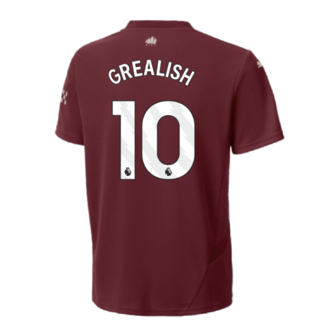 2024-2025 Man City Third Shirt (Kids) (Grealish 10)-Football Jersey Hub