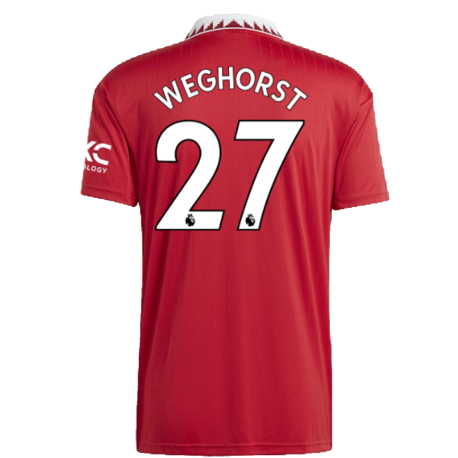 2022-2023 Man Utd Home Shirt (Weghorst 27)-Football Jersey Hub