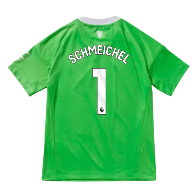 2025-2026 Man Utd Third Goalkeeper Shirt (Green) - Kids (Schmeichel 1)-Football Jersey Hub