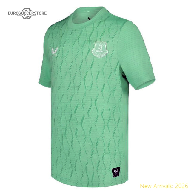 2025-2026 Everton Home Goalkeeper Shirt (Green) - Kids-Football Jersey Hub