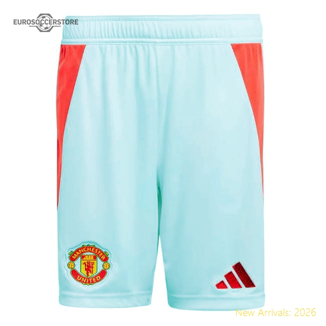 2024-2025 Man Utd Home Shorts (White) - Kids-Football Jersey Hub