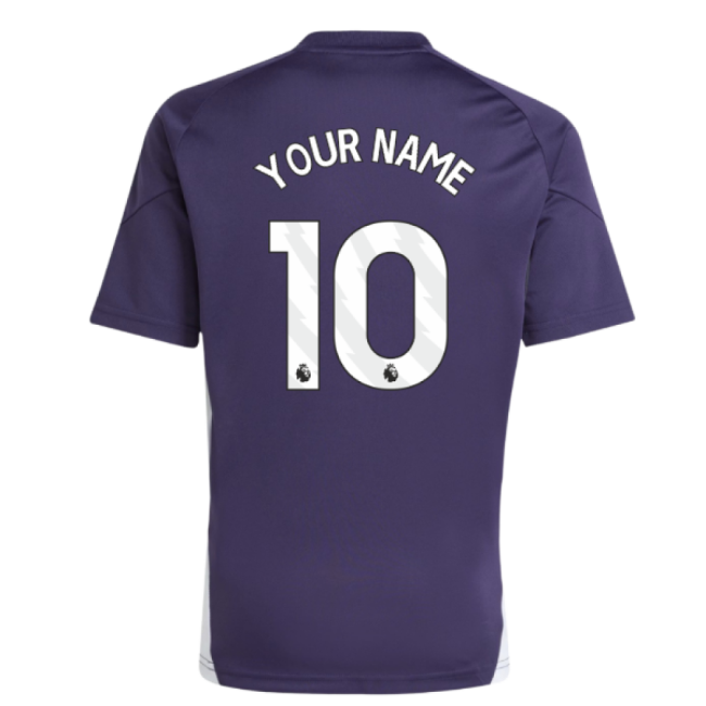 2025-2026 Man Utd Training Jersey (Aurora Plum) - Kids (Your Name)-Football Jersey Hub