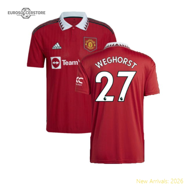 2022-2023 Man Utd Home Shirt (Weghorst 27)-Football Jersey Hub