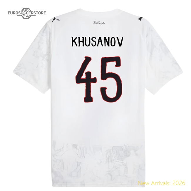 2025-2026 KIDSUPER x Manchester City CWC Shirt (White) (Khusanov 45)-Football Shirts Shop