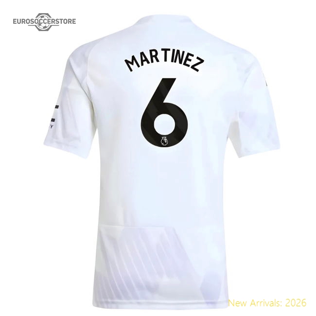 2025-2026 Man Utd Away Shirt (Kids) (Martinez 6)-Football Jersey Hub
