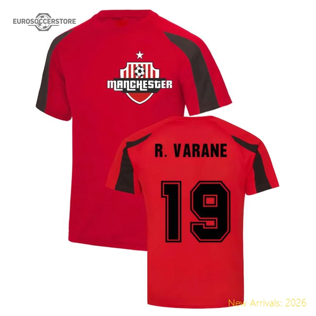 Raphael Varane Man Utd Sports Training Jersey (Red)-Football Jersey Hub