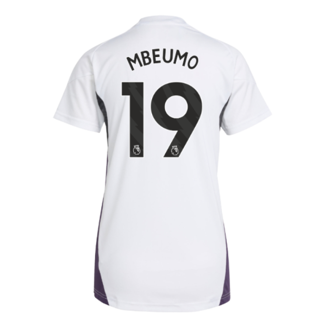 2025-2026 Man Utd Training Jersey (White) - Womens (Mbeumo 19)-Football Jersey Hub
