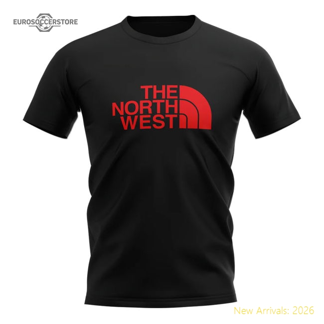 Manchester The North West T-Shirt (Black)-Football Jersey Hub