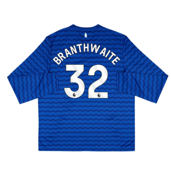 2025-2026 Everton Home Long Sleeve Shirt (Branthwaite 32)-Football Jersey Hub