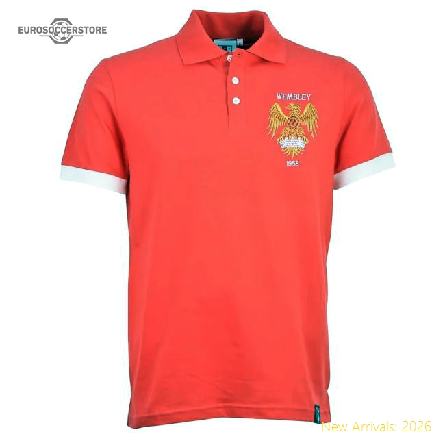 Manchester Reds 1958 Red Polo Shirt-Football Jersey Hub