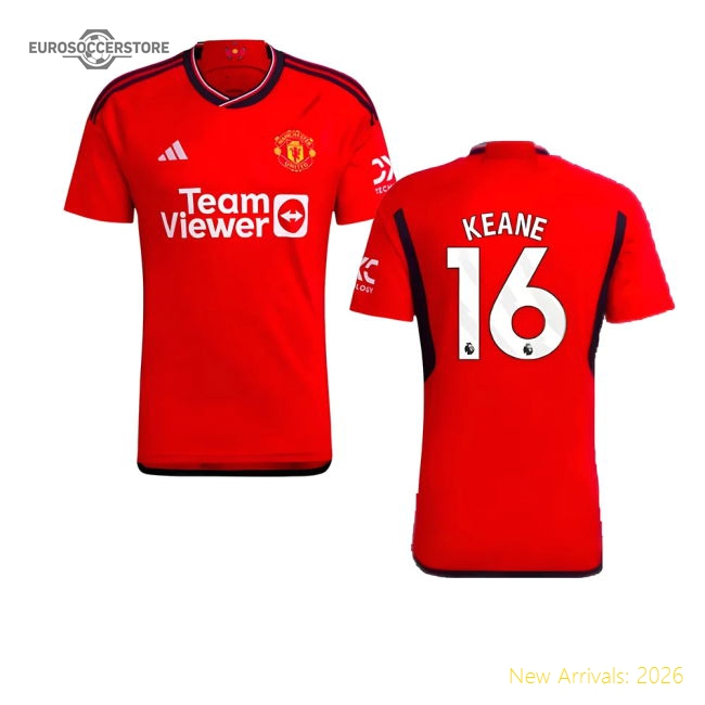 2023-2024 Man Utd Home Shirt (Keane 16)-Football Jersey Hub