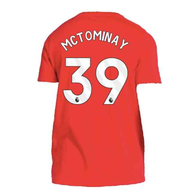 2024-2025 Man Utd DNA Tee (Red) (McTominay 39)-Football Jersey Hub